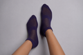 Navy Blue Ankle Length Bamboo socks