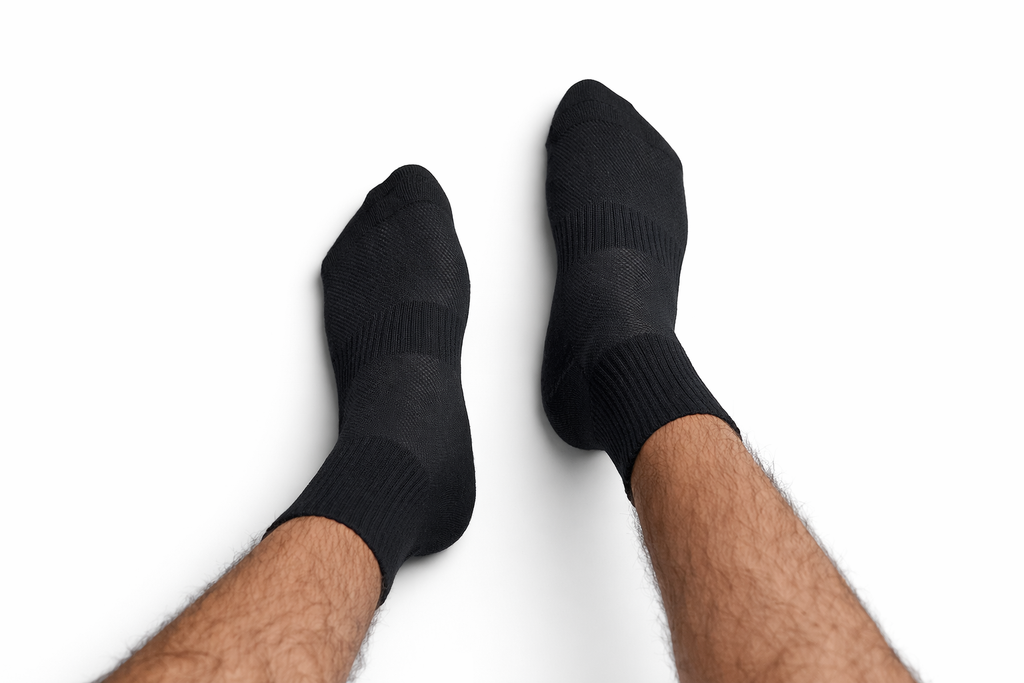 Black Ankle Length Bamboo Socks