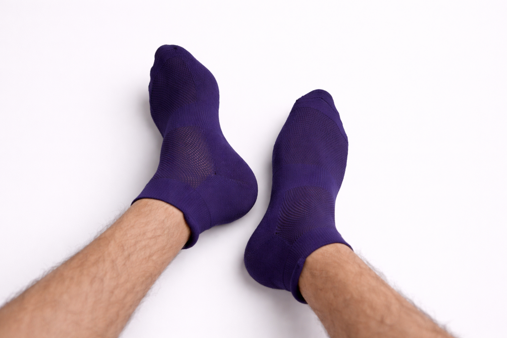 Navy Blue Ankle Length Bamboo socks
