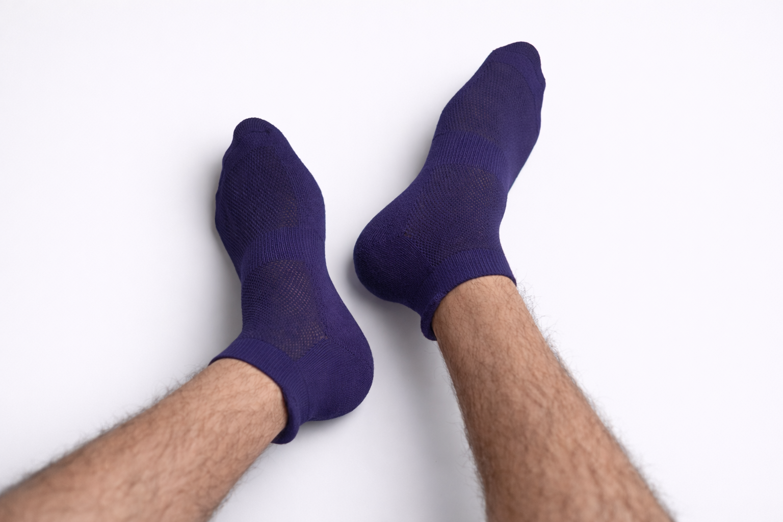 Navy Blue Ankle Length Bamboo socks
