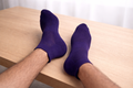 Navy Blue Ankle Length Bamboo socks