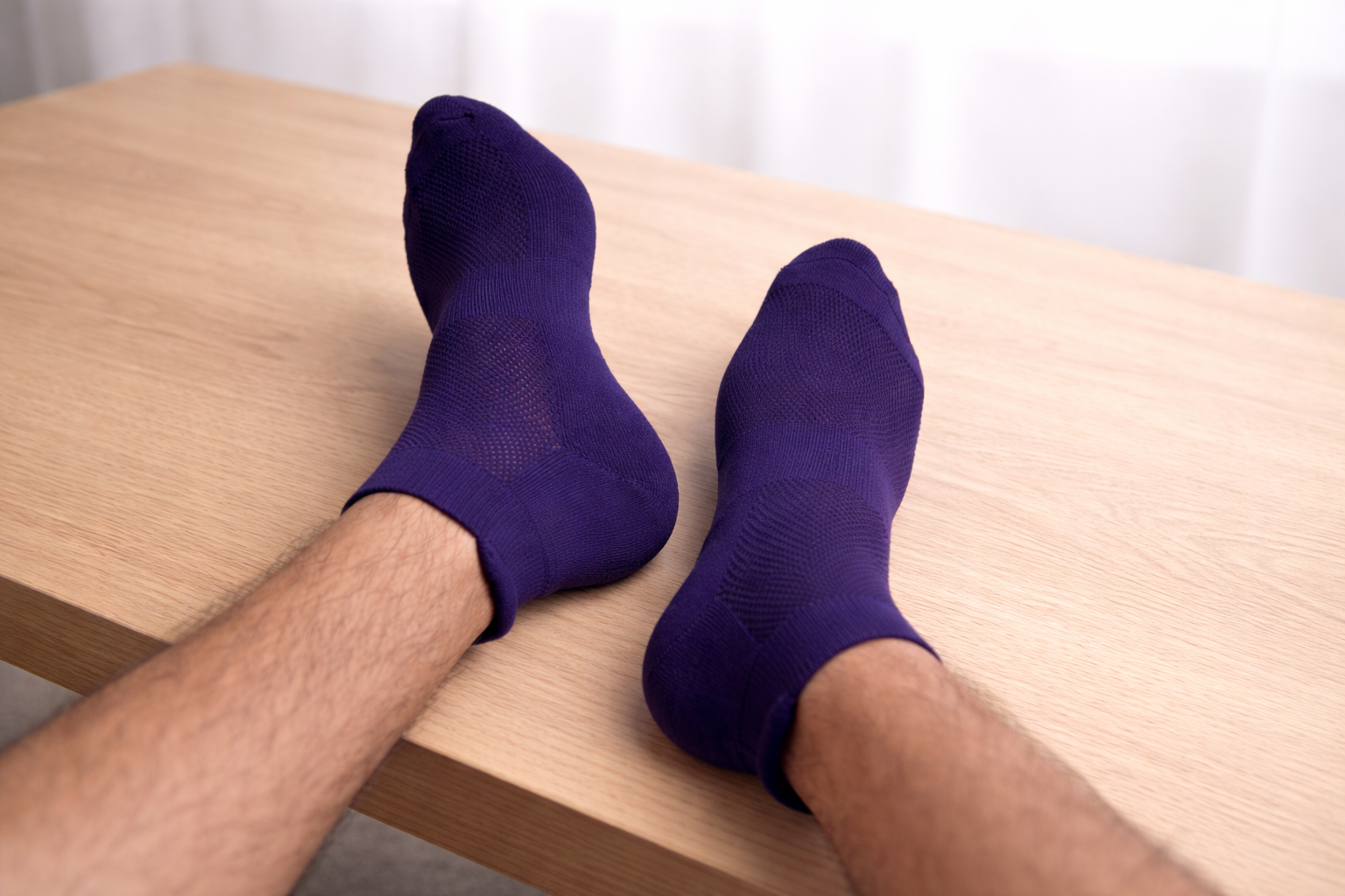 Navy Blue Ankle Length Bamboo socks